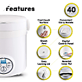 Aroma MRC 903D 3 Cup Digital Cool Touch Rice Cooker 8 H x 7 12 W x