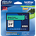 Brother® TZe-741 Black-On-Green Tape, 0.75" x 26.2'