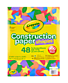 Crayola Construction Paper Shapes, 9" x 12", Assorted Colors, Set Of 48 Sheets 1 thumbnail image