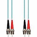 AddOn 30m ST OM4 Aqua Patch Cable - Patch cable - ST/UPC multi-mode (M) to ST/UPC multi-mode (M) - 30 m - ADDSTST30M5OM4 1 thumbnail image