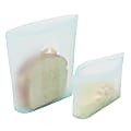 Mind Reader Reusable Silicone Sandwich And Snack Bags, Blue, Pack Of 2 Bags 1 thumbnail image