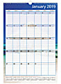 Office Depot® Brand Monthly Wall Calendar, 15 1/2" x 22 13/16", Paradise, January to December 2019