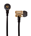 Divoga Tangle-Free Earbuds With Built-In Microphone, Gold/Black