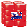 Tape Logic® Color Duct Tape, 3" Core, 3" x 180', Red, Case Of 16
