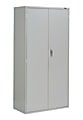 Global® 9300-Series 2-Door Storage Cabinet, 72"H x 36"W x 18"D, Light Gray