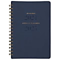2024-2025 AT-A-GLANCE® Signature Collection Academic Weekly/Monthly Planner, 5" x 8”, Navy, July To July, YP200A20 1 thumbnail image