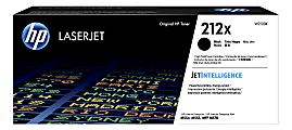HP 212X Black High Yield Toner Cartridge, W2120X 1 thumbnail image
