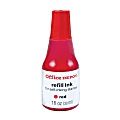 Office Depot® Brand Self-Inking Refill Ink, 1 Oz, Red 1 thumbnail image