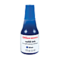 Office Depot® Brand Self-Inking Refill Ink, 1 Oz, Blue