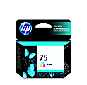HP 75 Tri-Color Ink Cartridge, CB337WN