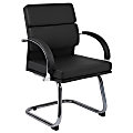 Boss Office Products CaressoftPlus™ Guest Chair, Black