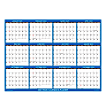 SwiftGlimpse Oversized Erasable Wall Calendar, 48” x 72”, Navy, January To December 2023 1 thumbnail image