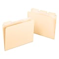 Pendaflex® Ready-Tab® Reinforced File Folders, 1/3 Cut, Assorted, Letter, Manila, Pack Of 50
