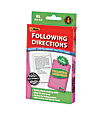 Edupress Reading Comprehension Practice Cards, Following Directions, Green Level, Grades 5 - 7, Pack Of 54