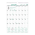 2025 Brownline EcoLogix Monthly Wall Calendar, 12" x 17", 100% Recycled, Green/White, January To December, C171103