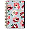 Blue Sky™ Brit + Co CYO Weekly/Monthly Planner, 3-5/8” x 6-1/8", Poppies Blue, January To December 2022, 136020