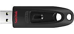 SanDisk® Ultra USB 3.0 Flash Drives Pack of 2, 32GB, Black