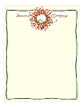 Great Papers!® Holiday-Themed Letterhead Paper, 8 1/2" x 11", Season's Greetings Wreath, Pack Of 80 Sheets