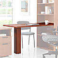 HON® 10700 Series™ Prestigious Laminate Peninsula Desk With End Panel, Harvest Cherry