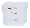 Cambro Translucent CamSquare Food Storage Containers, 6 Qt, Pack Of 6 Containers 1 thumbnail image