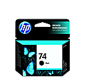 HP 74 Black Ink Cartridge, CB335WN
