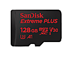 SanDisk® Extreme PLUS microSD UHS-I Card With Adapter, 128GB 1 thumbnail image