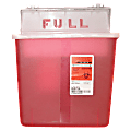 Unimed Sharpstar Container With Counter Balanced Lid, 5 Quart, Transparent Red 1 thumbnail image