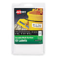 Avery® Permanent Durable ID Labels, 61522, Rectangle, 1-1/4" x 3-1/2", White, Pack Of 40 1 thumbnail image
