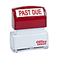Office Depot® Brand Pre-Inked Message Stamp, "Past Due", Red 1 thumbnail image