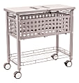 Vertiflex® File Cart With Locking Top, 29"H x 13 3/4"W x 28 1/4"D, Gray