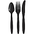 Amscan Assorted Cutlery, Black, Pack Of 32 Pieces