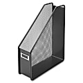 Lorell® Mesh Magazine Holder, Black 1 thumbnail image