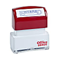Office Depot® Brand Pre-Inked Message Stamp, "Entered", Blue