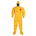 DuPont™ Tychem 2000 Tyvek® Coveralls With Attached Hood And Socks, 3XL, Yellow, Pack Of 12