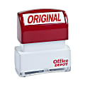 Office Depot® Brand Pre-Inked Message Stamp, "Original", Red 1 thumbnail image