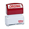 Office Depot® Brand Pre-Inked Message Stamp, "Original", Red
