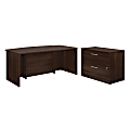 Sauder® Affirm 72"W Bowfront Desk With 2-Drawer Lateral File, Noble Elm 1 thumbnail image