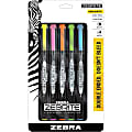 Zebra Pen Eco Double-ended Highlighter - Fine Marker Point - Chisel Marker Point Style - Fluorescent Green, Fluorescent Blue, Fluorescent Pink, Fluorescent Yellow, Fluorescent Orange - 1 / Set