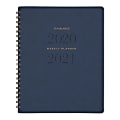 AT-A-GLANCE® Signature Collection Academic 13-Month Weekly/Monthly Planner, 8-1/2" x 11", Navy, July 2020 to July 2021, YP905A20