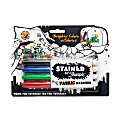 Sharpie® STAINED Permanent Fabric Markers, Brush Point, Assorted, Pack Of 4 1 thumbnail image