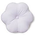 Dormify Masie Velvet Flower Shaped Pillow, White 1 thumbnail image