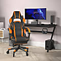Flash Furniture X40 Ergonomic Faux Leather Racing Computer Gaming Chair, Black/Orange 1 thumbnail image