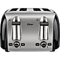 Oster 4-slice Toaster - 1600 W - Toast, Bagel - Black, Chrome 1 thumbnail image