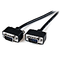 StarTech.com 10 ft Low Profile High Resolution Monitor VGA Cable - HD15 M/M - Connect your VGA monitor with the highest quality connection available - 10ft vga cable - 10ft vga video cable - 10ft vga monitor cable -10ft hd15 to hd15 cable