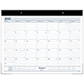 AT-A-GLANCE® Traditional Monthly Desk Pad Calendar, 21-3/4" x 17", White, January To December 2021, ST2400