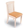 Christopher Lowell Shore Fabric Guest Chair, 39"H x 19"W x 24"D, Antique White Frame, Beige Fabric 1 thumbnail image