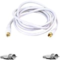 Belkin Coaxial Antenna Cable - 25 ft Coaxial Antenna Cable for Audio/Video Device - First End: 1 x F Connector Antenna - Male - Second End: 1 x F-Type Audio/Video - Male - White 1 thumbnail image