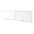 Ghent Magnetic Dry-Erase Whiteboard, Porcelain, 48-1/2" x 193", White, Satin Aluminum Frame 1 thumbnail image