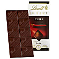 Lindt Excellence Chocolate, Chili Chocolate Bars, 3.5 Oz, Box Of 12