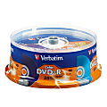 Verbatim® Life Series DVD-R Discs, Assorted Colors, Pack Of 25